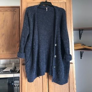 Navy Sweater Cardigan